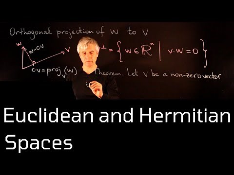 Lecture 53. Euclidean and Hermitian vector spaces