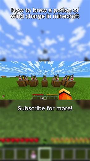 How to brew a potion of wind charge in minecraft
