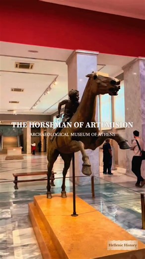 George Skoyteris | The Horseman of Artemision is a large Hellenistic bronze statue of a young boy riding a horse, dating to around 150–140 BC. It is a rare... | Instagram
