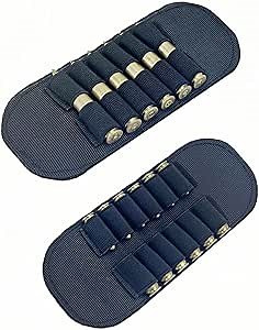 2 Pack 12 Rounds Ammo Loop Belt Slide Cartridge Holder Shotgun Shell Holder Bullets Rifle Pistol Ammunition Carrier for 308Win .300Win Mag .338 30-06 45-70 .44 .45 .460 7.62x54 .410