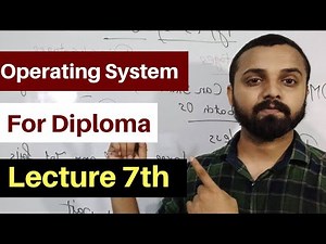 Lecture 7 - Operating System For Diploma | Components of Operating System | Full Explanation