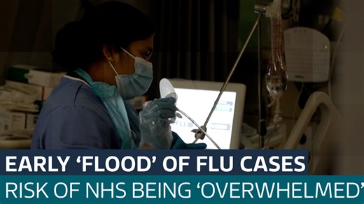 Surge in flu patients in intensive care as hospitals face mounting pressure - Latest From ITV News