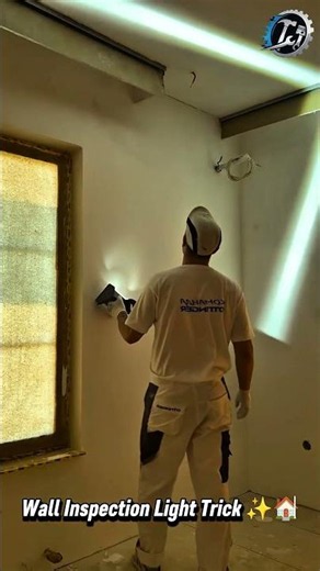 Find Uneven Plaster Walls Fast 🔦🛠️ #Plastering #DIY #Construction