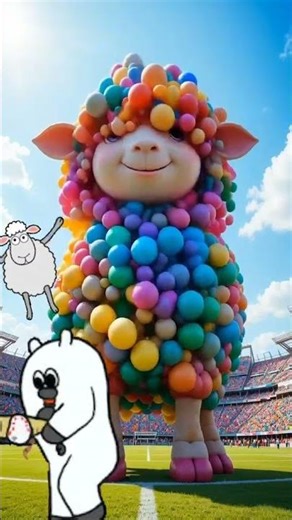 The Big Reveal: From Balloons to Best Friend!#shorts #3danimation #poppballons #funny