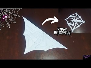 How to cut paper into a spider | easy origami