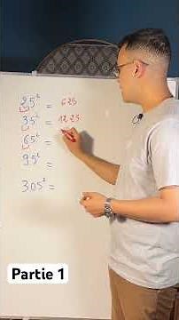 Calculating the square of a number ending in 5 - Part 1 #math #education