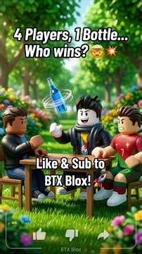 Players vs 1 Bottle! 😱 (Roblox Bottle Flip) #shorts
