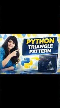 Triangle pattern coding #python #coding