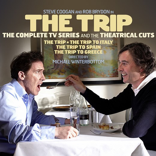 Evening viewing recommendation? On the Criterion Channel, start your summer holiday early with THE TRIP series, playing in both its complete original television presentation and its theatrical cuts! https://bit.ly/4l32NFs Watch THE TRIP (2010), THE TRIP TO ITALY (2014), THE TRIP TO SPAIN (2017), THE TRIP TO GREECE (2020)—all starring live-wire improvisational geniuses Steve Coogan and Rob Brydon and packed with delectable feasts of divine food, glorious international locales, and uproarious comi
