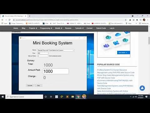Mini Booking System in VB.Net with Full Source Code | Free to Download