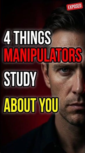 4 Things Manipulators Study About You #darkpsychology #manipulation #narcissist #toxicrelationships