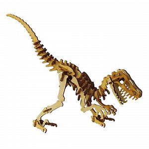 Dinosaur Wooden Puzzle Velociraptor - Wooden Puzzle for Educational Assembly, Dinosaur Puzzle, Dino Model, Wood Model, Velociraptor, - Etsy