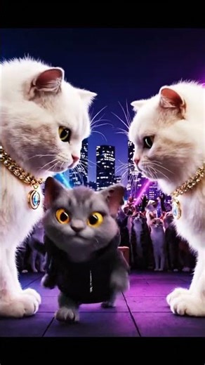 Epic Neon Cat Rap Battle! Shadow Claw vs Lord Fluffington 🔥🐾