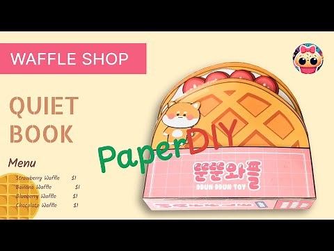 PaperDIY / Quiet Book #4 - Waffle Shop (Book materials from Ddunddun Toy)
