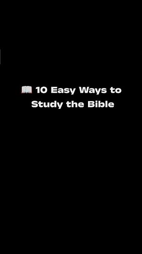 📖 10 Simple Ways to Study the Bible and Grow Closer to God🙏✨#BibleStudy#StudyTheBible #BibleTips#God