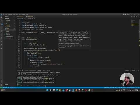 Get User via Flask API