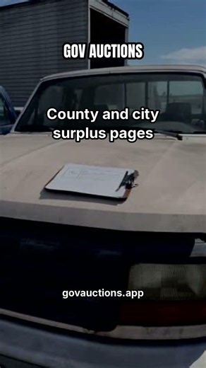 There's probably a government auction near you right now 👀