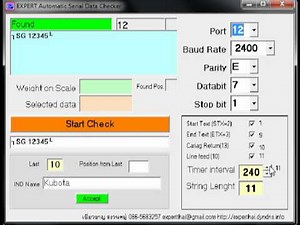 RS-232 Serial Data Checker
