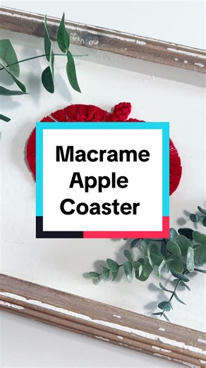 Lets make a macrame apple coaster 🍎 Apple Coasters will be available Mar 29th. #adeebeecreations #smallbusiness #macrame #macrameartist #handmade #diy #boho #bohoaccessories #bohoaesthetic #diymacrame #doityourself #macramelove #macrametutorial #handmadecoasters #macramecoasters #apple #teachergift #handmadedecor