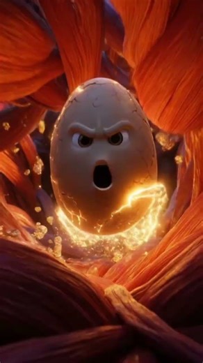 Egg Protein Makes Your Muscles Strong! 💪🥚 #aianimation #healthyfood #foodanimation
