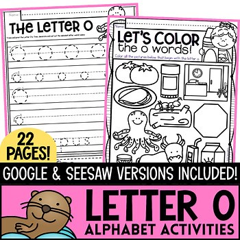 Letter O Worksheets Alphabet Lower and Upper Case | Tracing, Beginning Sounds