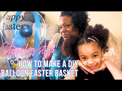 How To Make A DIY EASTER 🐣 BASKET With A Balloon/ Step-By-Step