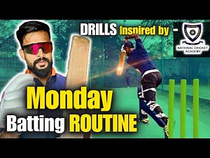 MONDAY: Complete Batting Routine! | NCA-Inspired Drills 🏏🔥🇮🇳