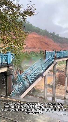 Epic Bridge Demolition! Precision Steel Cutting & Structural Collapse in Action #Demolition