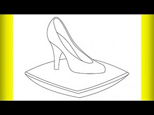 How To Draw Cinderella's Glass Slipper /Drawing Creation/