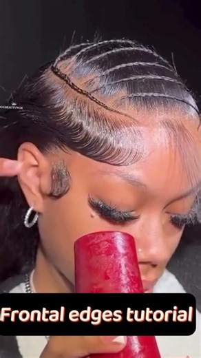 Beautiful frontal edges #foryou #hairstyles #viralshort