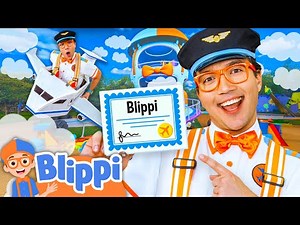 Blippi Builds a Plane and Becomes a Pilot ✈️