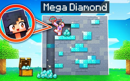 【Aphmau】疯狂MEGA，我们为《我的世界》中的MEGA积木感到高兴