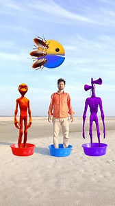 517K views · 1.2K reactions | Red dame tu Casita alien & Purple siren vs me correct head matching funny vfx magic #funny | Vfx Mantu Barman | Facebook