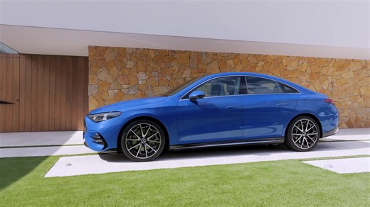 The all-new Mercedes-Benz CLA with EQ Technology Exterior Design in Blue