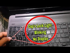 All HP Laptop Power On Cap's Lock Light Blinking No Screen Display Problem#macnitesh