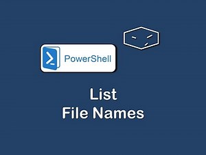 list file names - powershell