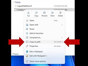 RStudio Demo: Copy-As-Path and Edit-Replace-And-Find
