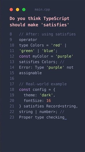 The TypeScript feature nobody talks about 🔍 💡 #shorts #typescripttutorial #viral