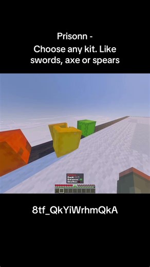 Minecraft KitPvP & Prisons. Realm: 8tf_QkYiWrhmQkA #minecraftbedrock #realm #kitpvp #mc #mcpe #pvp
