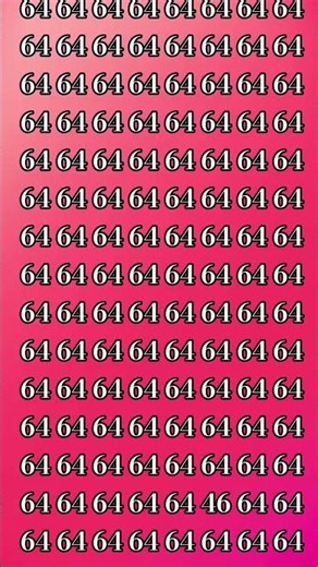 👇🔢✨Title:Find 46 in 64 – Number Magic Trick📝Description:Can you find 46 hidden inside 64? 🤔