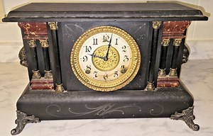 WLM. Gilbert Clock Company Shelf Mantle Clock 1904 NICE SOUND HAVE VIDEO | eBay