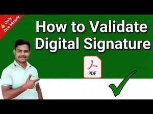 PDF Signature Validation | Verify Signature in Pdf | How to Validate Digital Signature Online