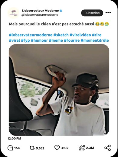 Mais pourquoi le chien n'est pas attaché aussi 😂😂😭