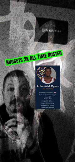 Denver Nuggets 2K All Time Roster Antonio Mcdyess #nba2k#nuggets #antoniomcdyess #nuggetscards