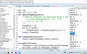 068 python零基础运用 dictionary 字典运用统计 单词数量2021-08-30-19-49-27