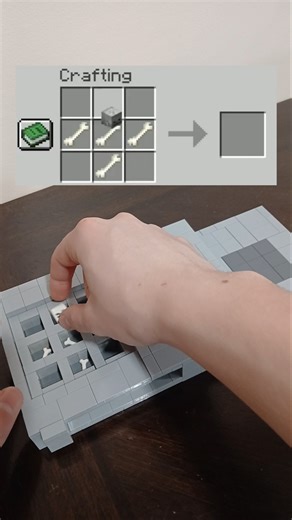 Crafting A Skeleton From Minecraft Out Of Lego #minecraft #lego #legominecraft #shorts