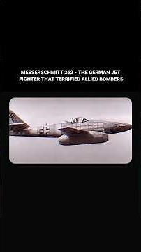 Messerschmitt 262: The German Jet Fighter That Terrified Allied Bombers #history #ww2 #shorts