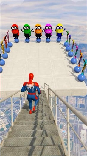 GTA 5 Epic Water Ragdolls Spiderman Jump/Fails Ep 49 #shorts