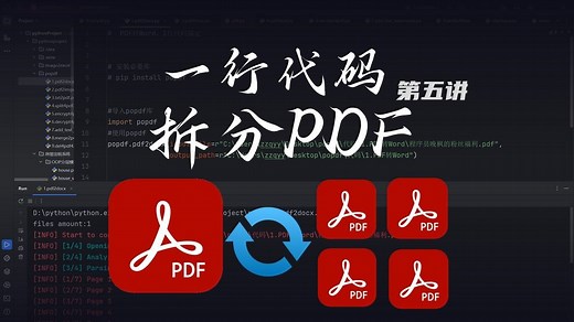 绝了！大学生教你用一行代码拆分PDF，超实用！