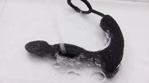 Prostate Massager Vibrating Butt Plug Anal Vibrator with Remote Control Sex Toys for Men with 10 Vibration and Thrusting Modes Silicone Cock Ring for Couples Men and Women Adults